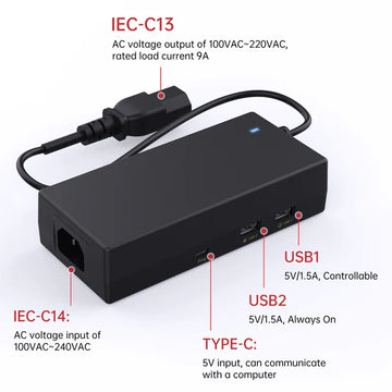 BIGTREETECH Panda PWR Intelligent Power Management Module - Compatible with Creality Ender/K1 Printers, Anycubic Kobra Printers, Bambu Lab P1/X1/A1 Printers