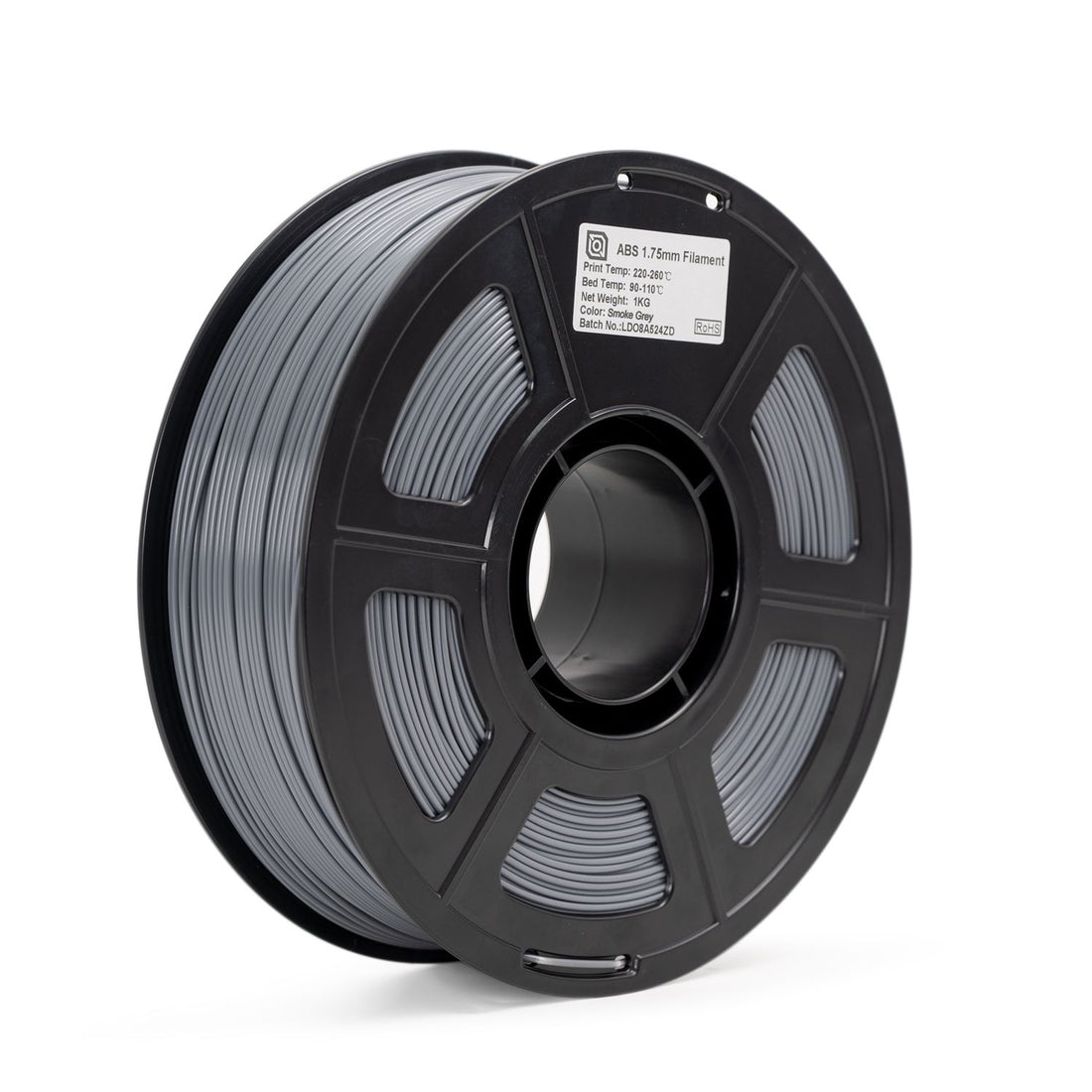 Smoke Gray ABS by LDO filament 1kg spool AMS friendly