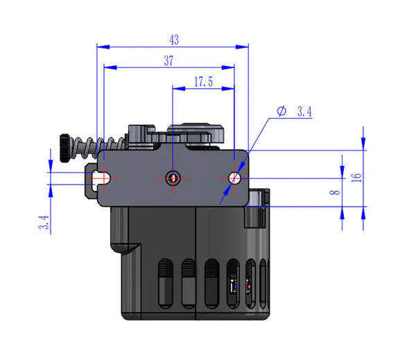 Lancer Extruder & runout sensor by Peopoly