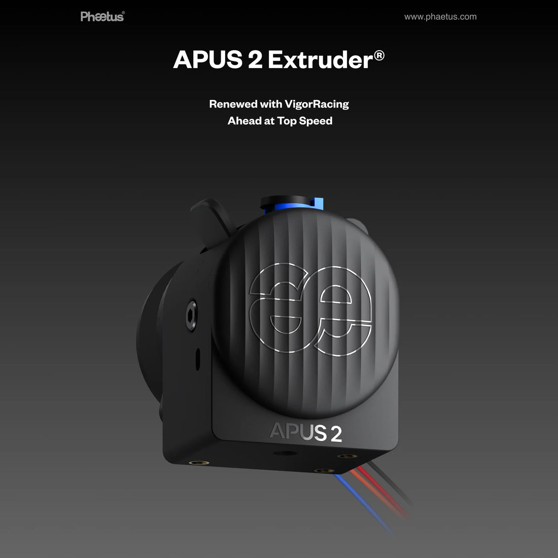 Apus 2 compact extruder by Phaetus