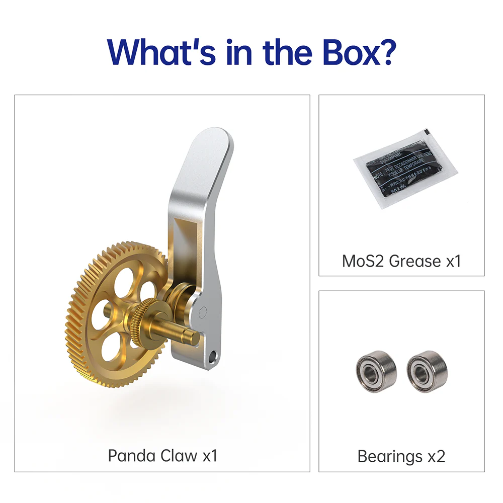 Panda Claw Extruder gear assembly for Bambu lab X1/P1 & A1