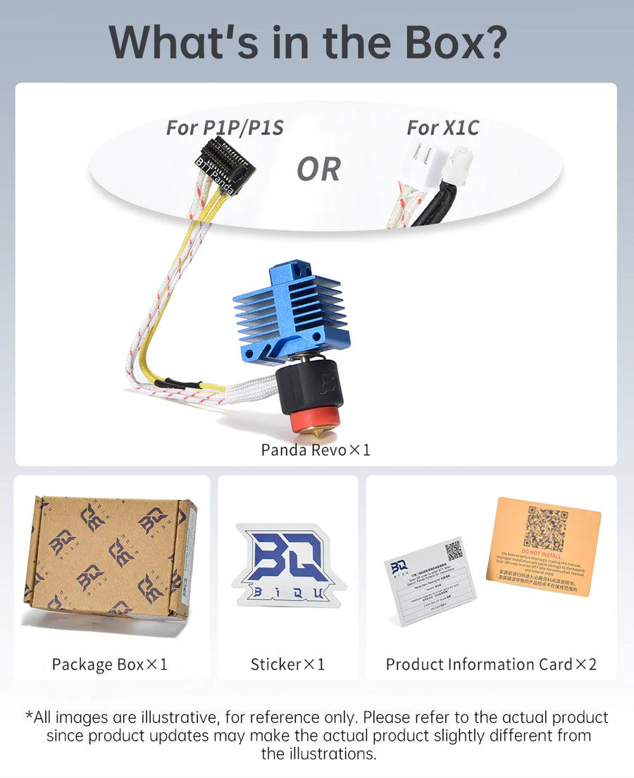 Panda Revo Hot end High Flow Upgrade Bambu Lab P1 Series & X1 Series