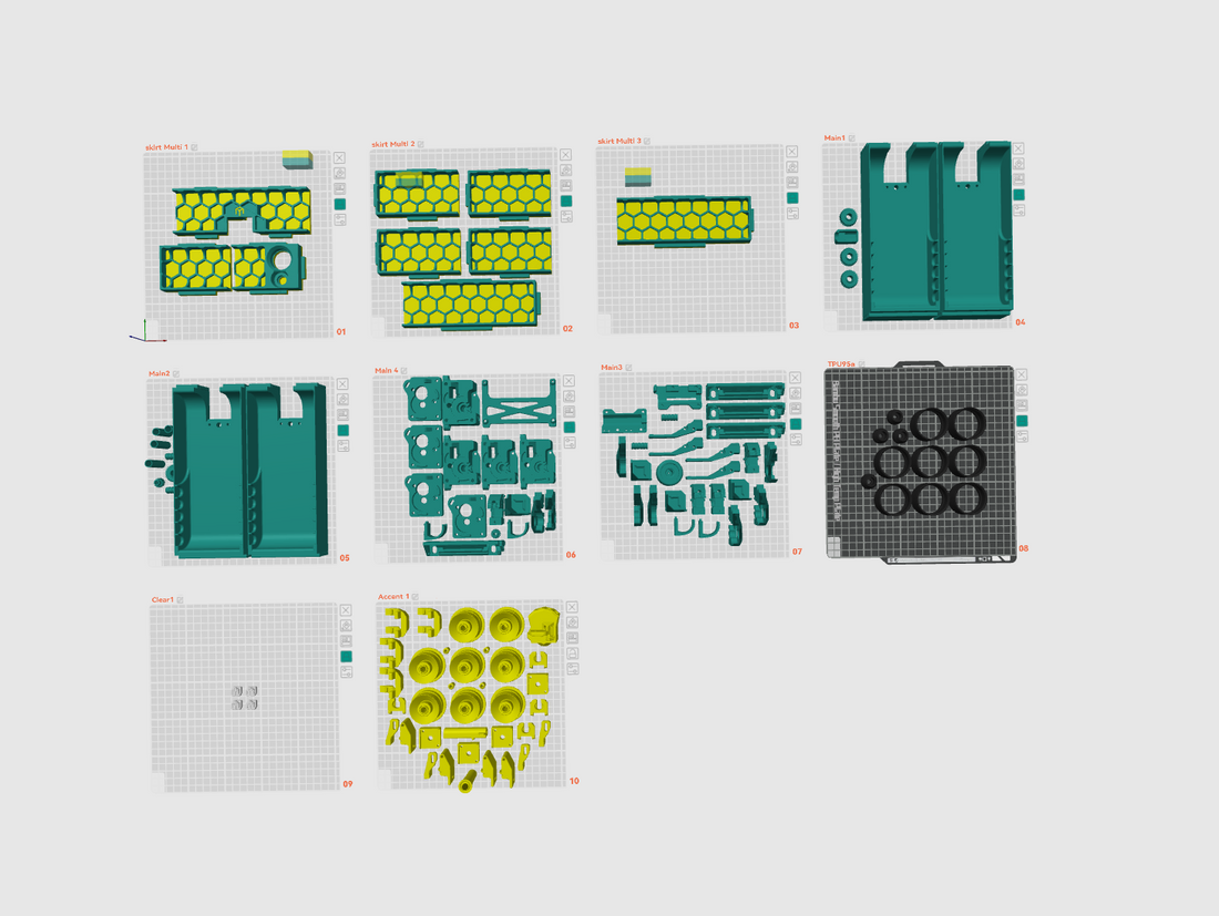 Box Turtle Multi material Printed parts by MPP